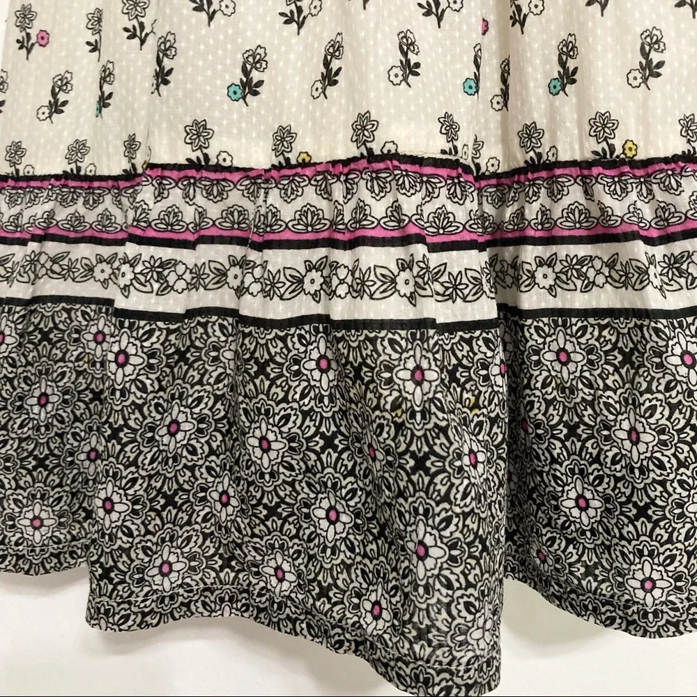 GAP Toddler Prairie Floral Tiered Cotton Dress Girls 12 18 Months